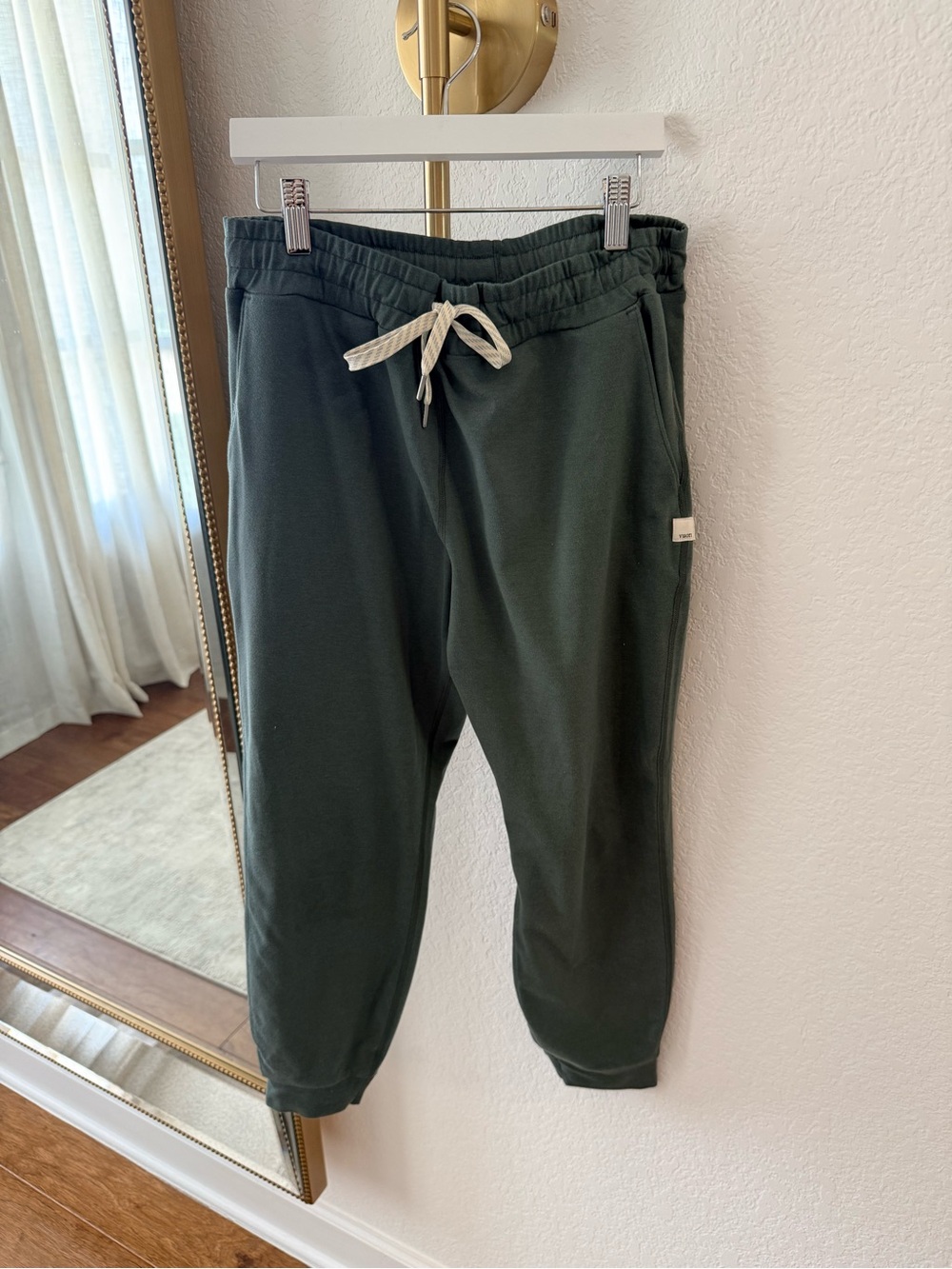 Vuori Performance Joggers Dark Green Drawstring Joggers